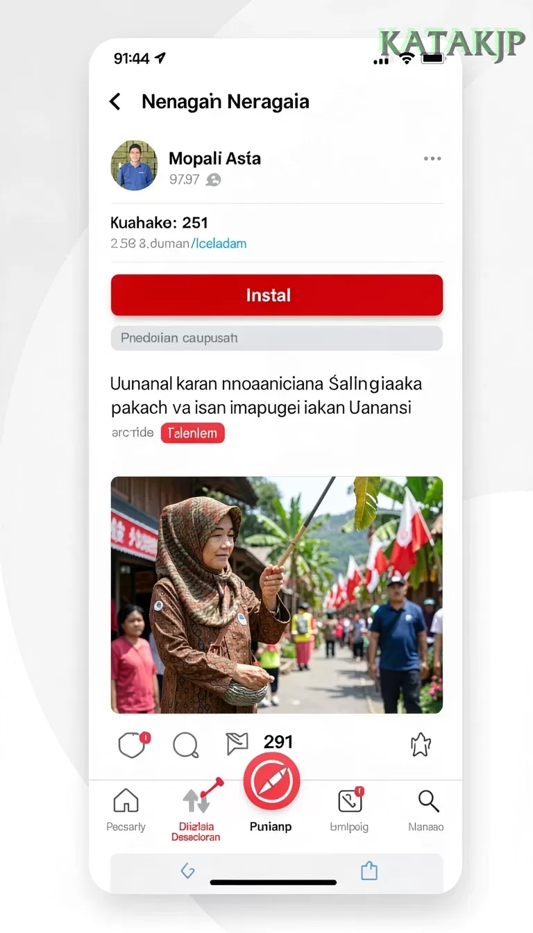 Cuplikan layar NEON4D — aktivitas