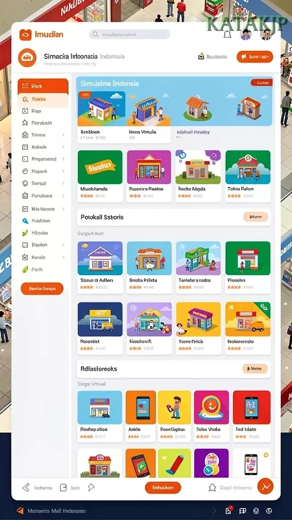 Cuplikan layar TOTOKAURAT — menu navigasi